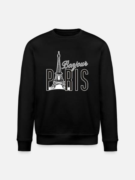 Bonjour Paris - Stanley/Stella Unisex Bio-Sweatshirt ROLLER - Schwarz