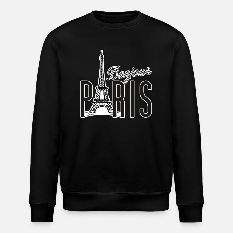 Bonjour Paris - Stanley/Stella ROLLER Unisex Organic Sweatshirt - black