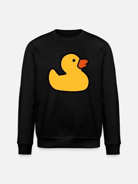 Rubber duck - Stanley/Stella ROLLER Unisex Organic Sweatshirt - black
