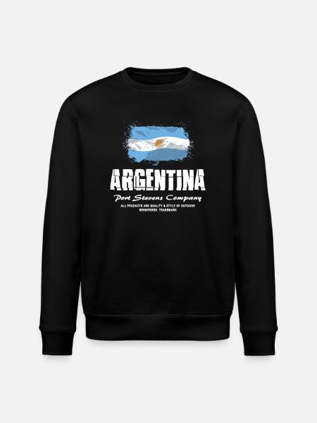 Argentina Flag Logo - Stanley/Stella Unisex Bio-Sweatshirt ROLLER - Schwarz