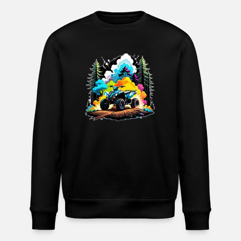 quad et tout terrain - Sweat bio ROLLER Stanley/Stella Unisexe - noir