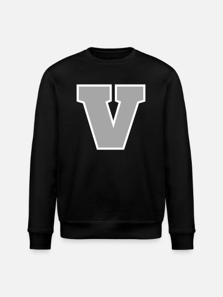 Letter v sport - Stanley/Stella ROLLER Unisex Organic Sweatshirt - black