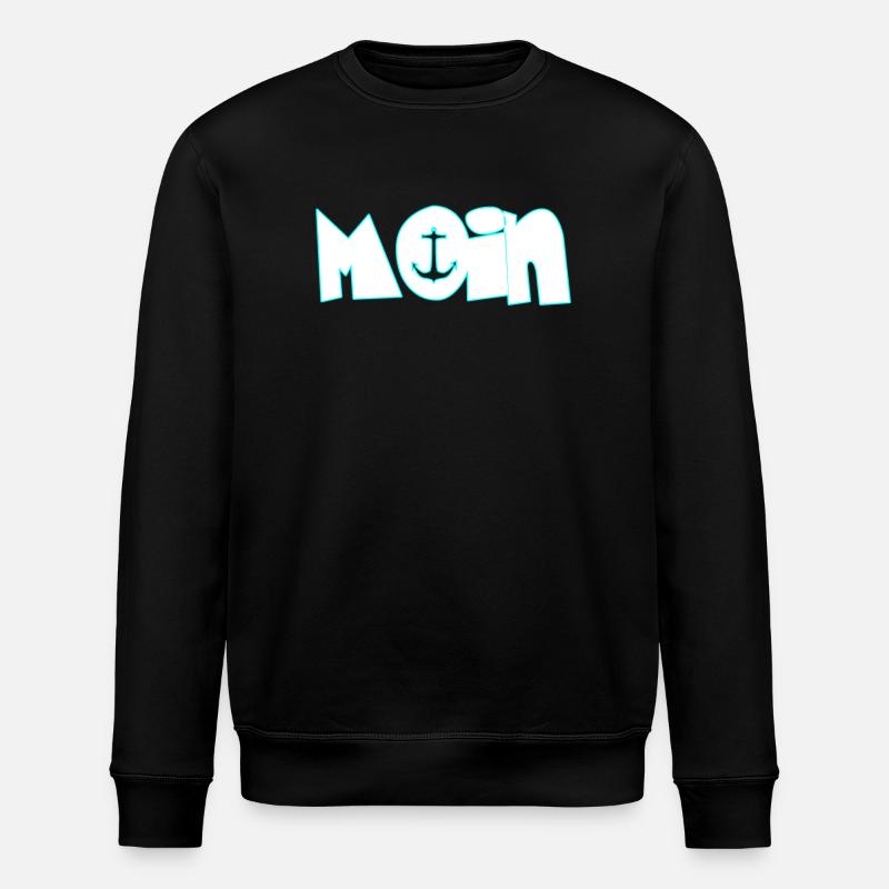 Moin moin - Stanley/Stella Unisex Bio-Sweatshirt ROLLER - Schwarz
