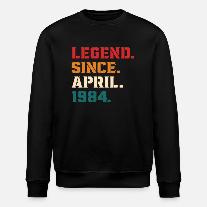 Legend Since April 1984 - Sweat bio ROLLER Stanley/Stella Unisexe - noir