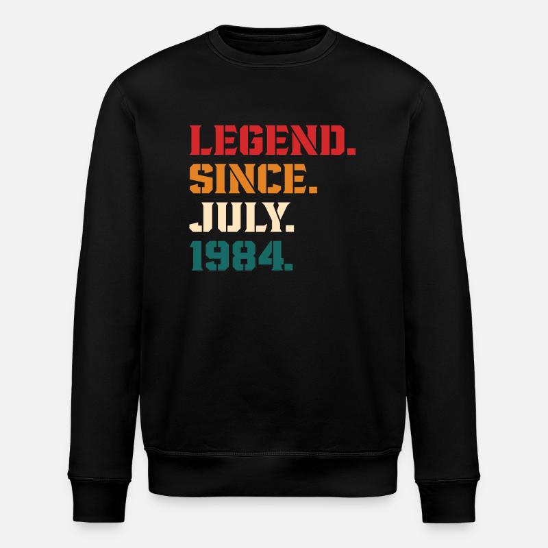 Legend Since July 1984 - Stanley/Stella ROLLER Unisex Organic Sweatshirt - black
