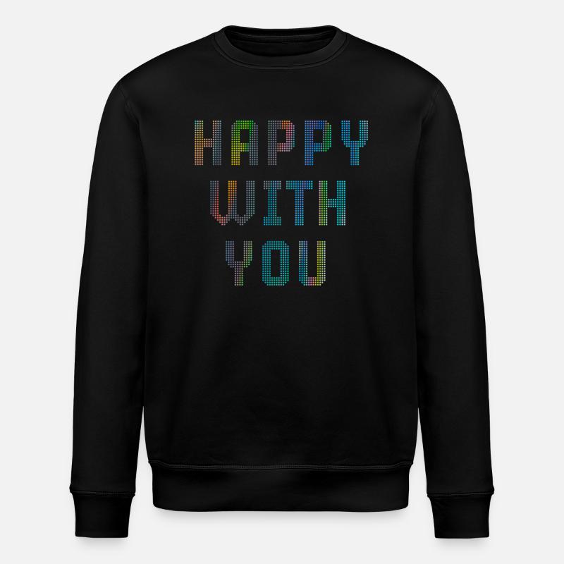 Heureux avec vous - Sweat bio ROLLER Stanley/Stella Unisexe - noir