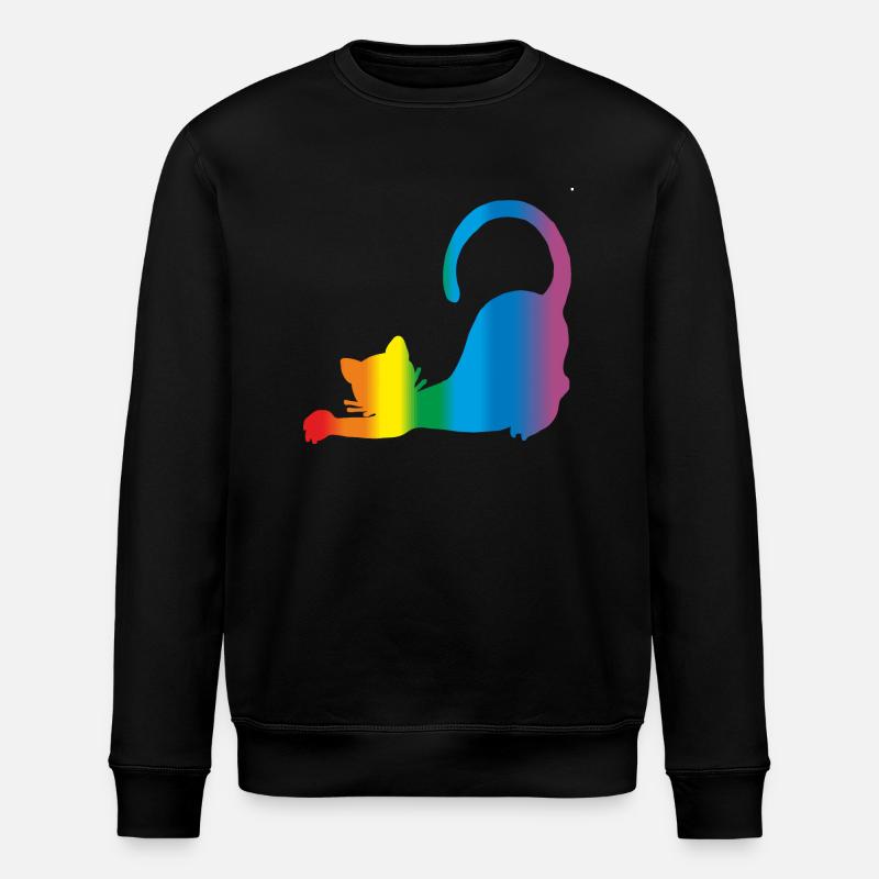 Cat - Stanley/Stella ROLLER Unisex Organic Sweatshirt - black