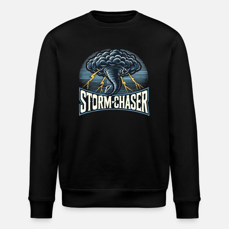 strom chaser - Stanley/Stella ROLLER Unisex Organic Sweatshirt - black