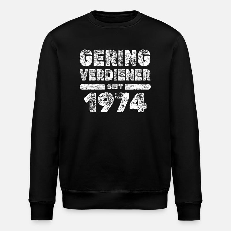 1974 - Stanley/Stella Unisex Bio-Sweatshirt ROLLER - Schwarz
