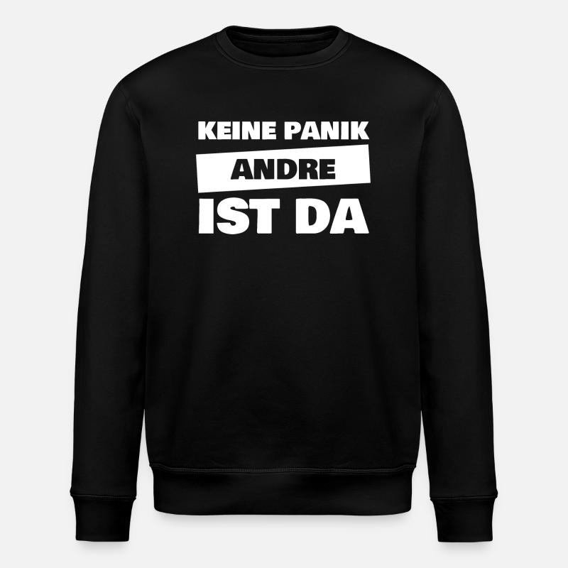 First name Andre - Stanley/Stella ROLLER Unisex Organic Sweatshirt - black