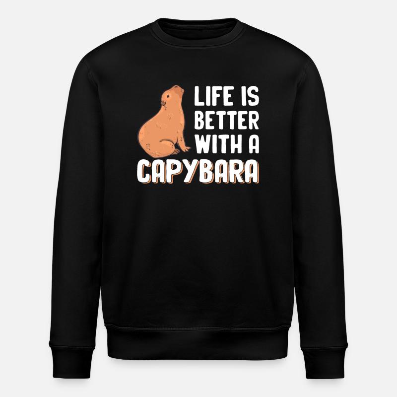 Capybara - Sweat bio ROLLER Stanley/Stella Unisexe - noir