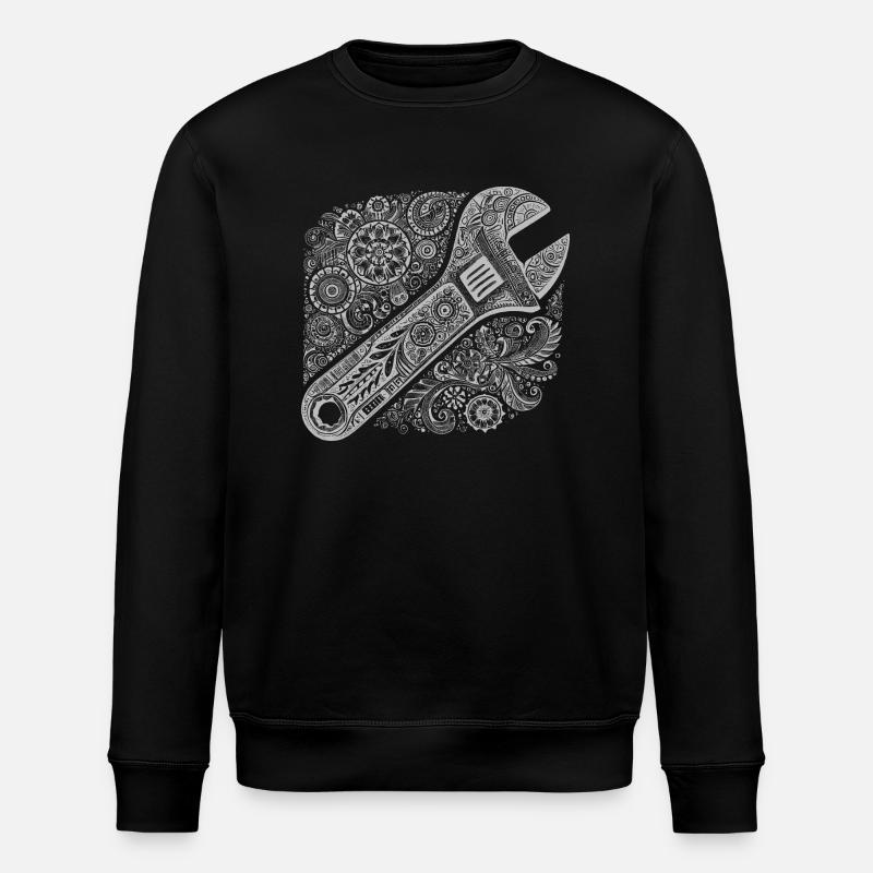 Open-end wrenches - Stanley/Stella ROLLER Unisex Organic Sweatshirt - black