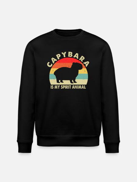 Capybara - Stanley/Stella ROLLER Unisex Organic Sweatshirt - black