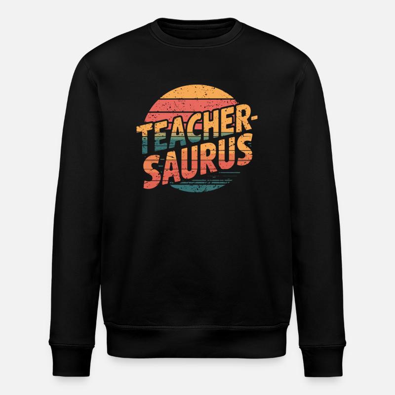 Teacher-saurus 14 - Stanley/Stella Unisex Bio-Sweatshirt ROLLER - Schwarz