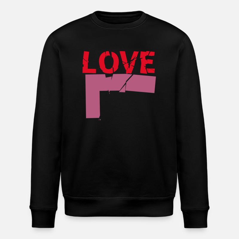 Love - Stanley/Stella ROLLER Unisex Organic Sweatshirt - black