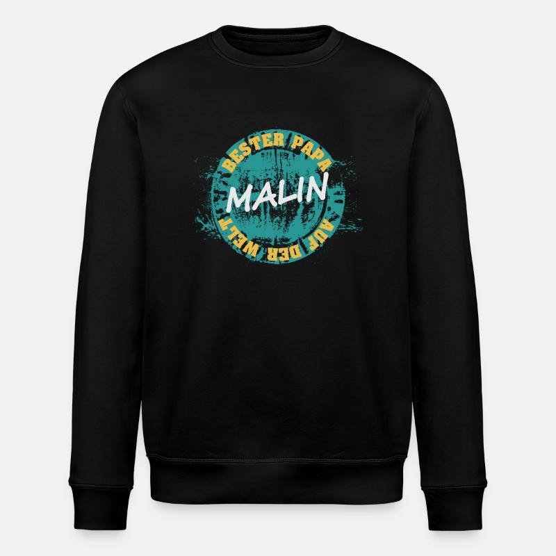 Father's Day Malin - Stanley/Stella ROLLER Unisex Organic Sweatshirt - black