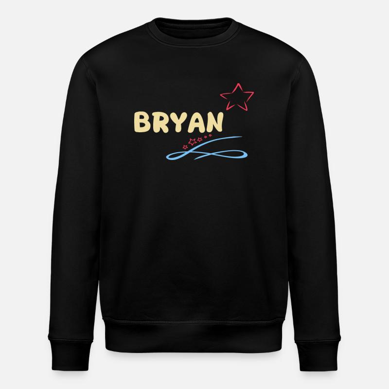 Geschenk Bryan - Stanley/Stella Unisex Bio-Sweatshirt ROLLER - Schwarz