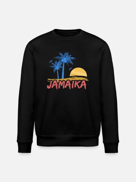 Strand Jamaika Jamaica - Stanley/Stella Unisex Bio-Sweatshirt ROLLER - Schwarz