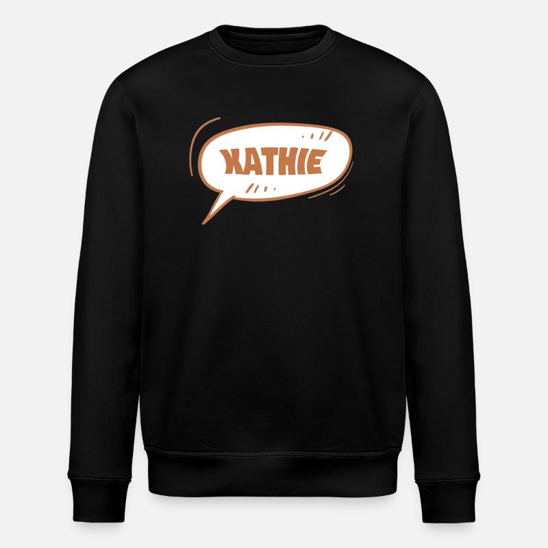 Kathie als Kathie - Stanley/Stella Unisex Bio-Sweatshirt ROLLER - Schwarz