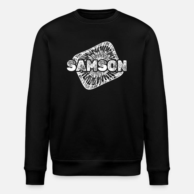 Samson as birth - Stanley/Stella ROLLER Unisex Organic Sweatshirt - black
