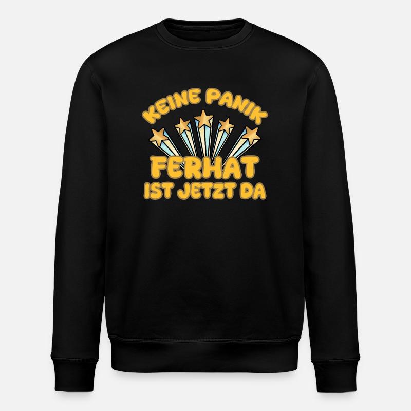 First name Ferhat - Stanley/Stella ROLLER Unisex Organic Sweatshirt - black