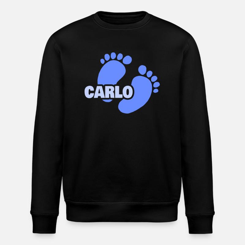 Geburt Carlo - Stanley/Stella Unisex Bio-Sweatshirt ROLLER - Schwarz