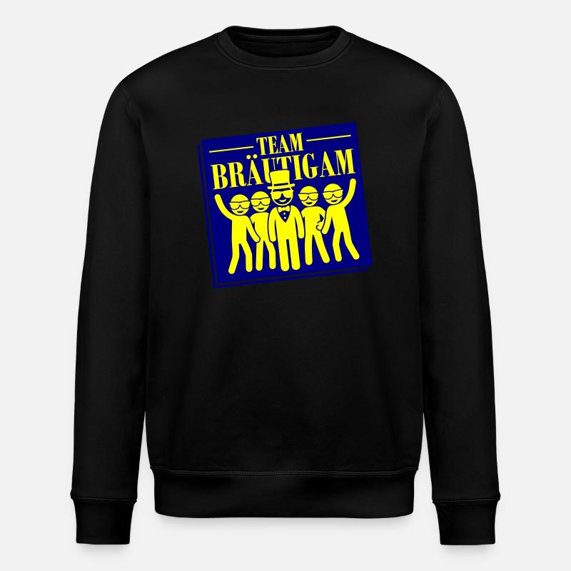 Team Bräutigam - Stanley/Stella Unisex Bio-Sweatshirt ROLLER - Schwarz