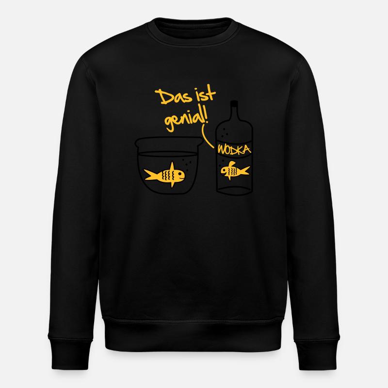 Goldfisch Wodka Design - Stanley/Stella Unisex Bio-Sweatshirt ROLLER - Schwarz