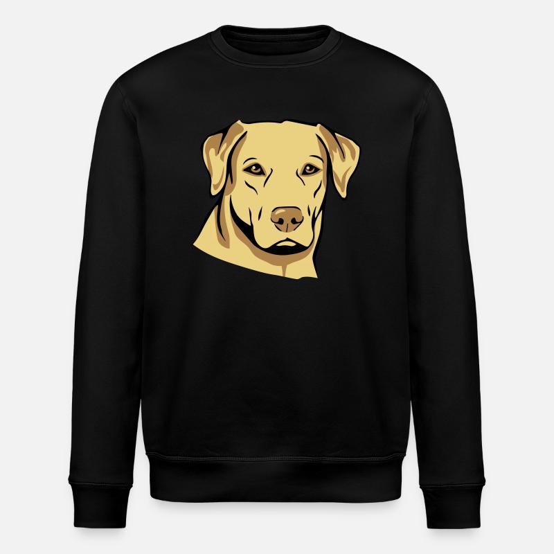 Hund mops - Stanley/Stella Unisex Bio-Sweatshirt ROLLER - Schwarz