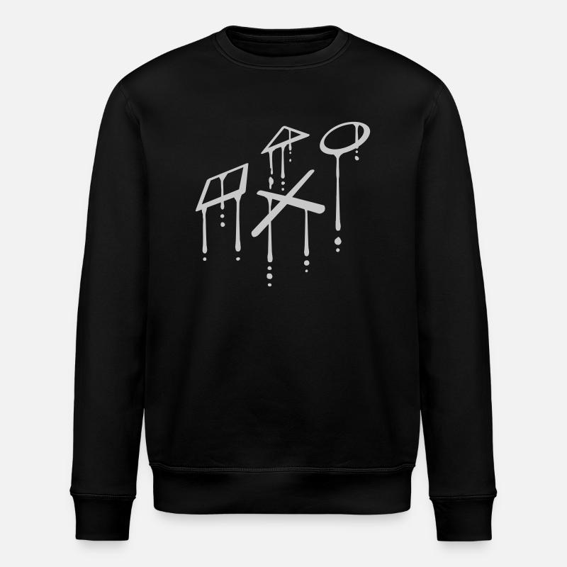 Graffiti Konsole Symbole Nerd - Stanley/Stella Unisex Bio-Sweatshirt ROLLER - Schwarz