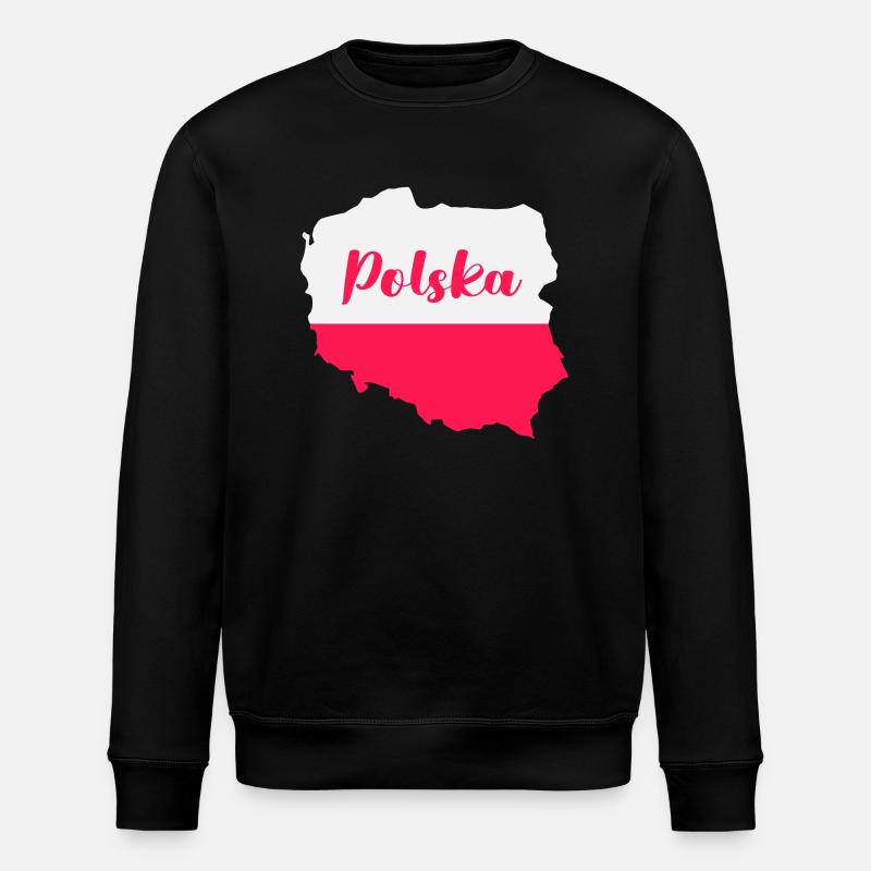 Pologne Polska - Sweat bio ROLLER Stanley/Stella Unisexe - noir