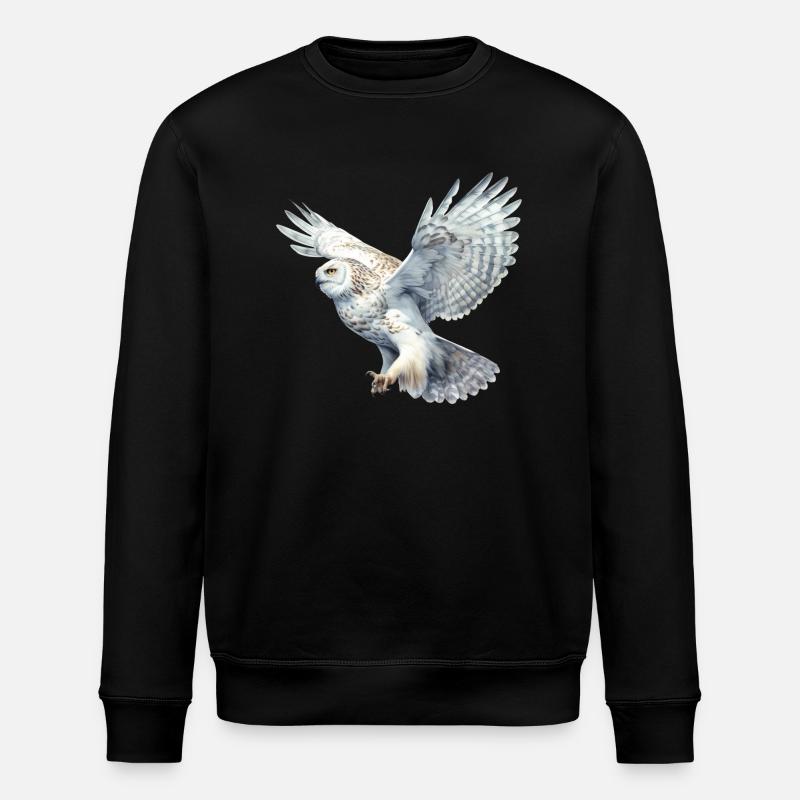 Harfang des neiges 04 - Sweat bio ROLLER Stanley/Stella Unisexe - noir