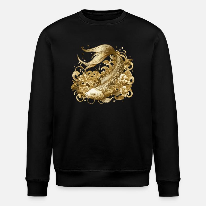 carp - Stanley/Stella ROLLER Unisex Organic Sweatshirt - black