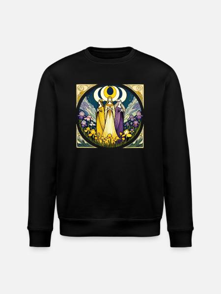 Triple Goddess - Stanley/Stella ROLLER Unisex Organic Sweatshirt - black