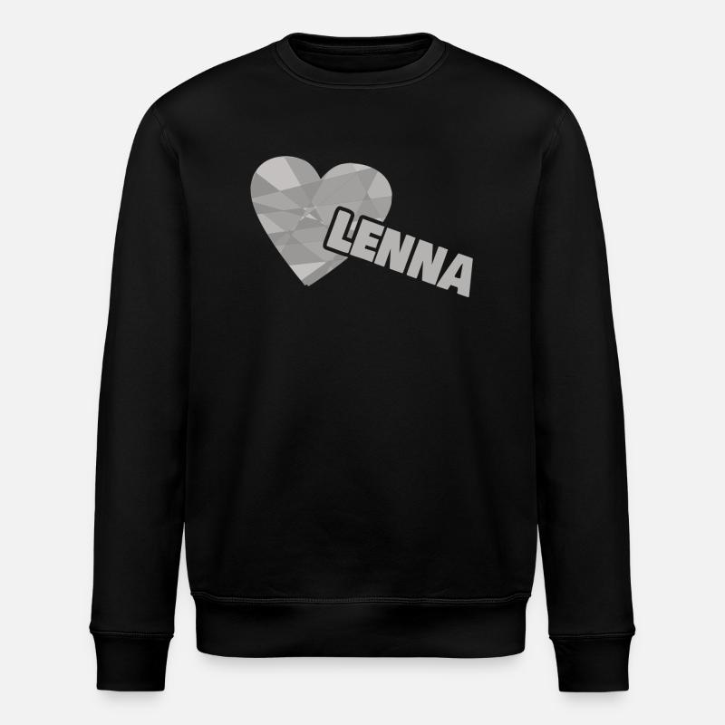 Lenna als Liebe - Stanley/Stella Unisex Bio-Sweatshirt ROLLER - Schwarz