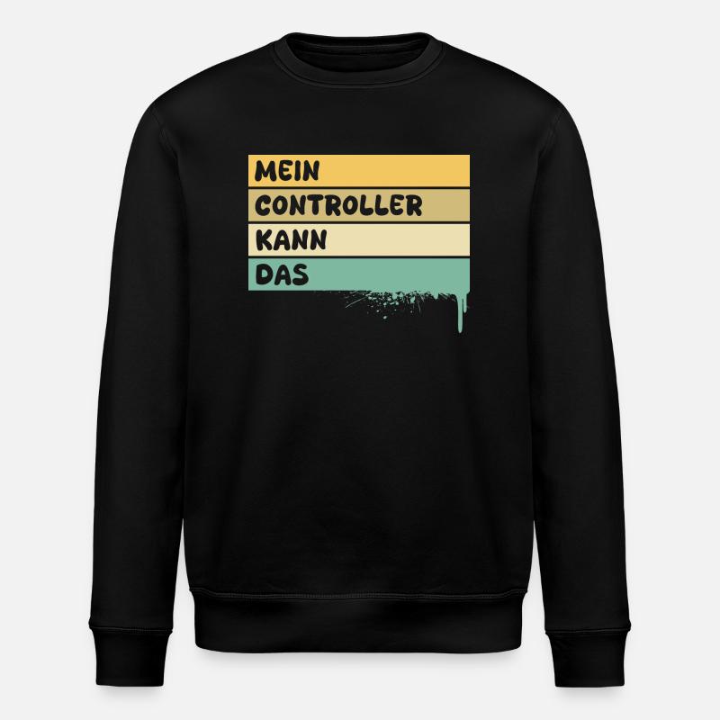 Geschenk für Controller - Stanley/Stella Unisex Bio-Sweatshirt ROLLER - Schwarz