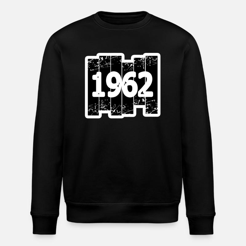Year 1962 - Stanley/Stella ROLLER Unisex Organic Sweatshirt - black