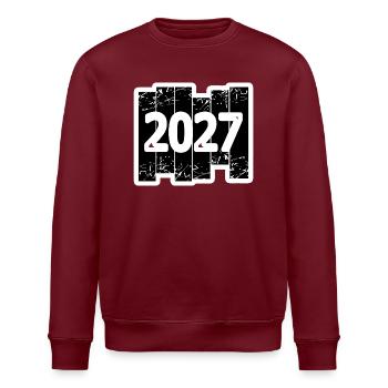2027 - Stanley/Stella ROLLER Unisex Organic Sweatshirt - burgundy - Front - Nik (191cm)