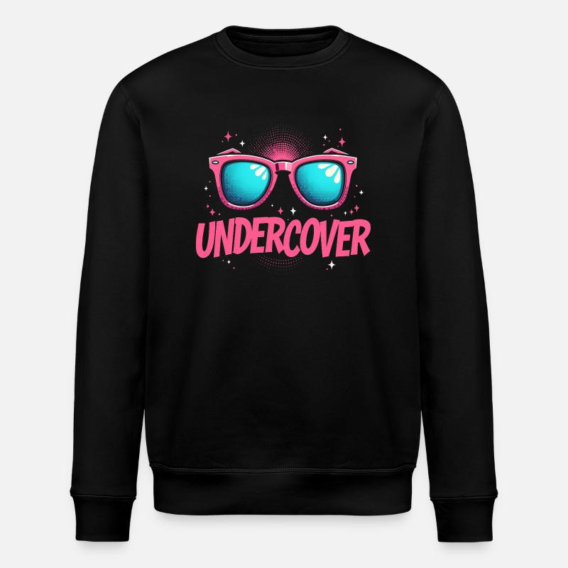 Undercover Speech - Sunglasses Design - Stanley/Stella ROLLER Unisex Organic Sweatshirt - black