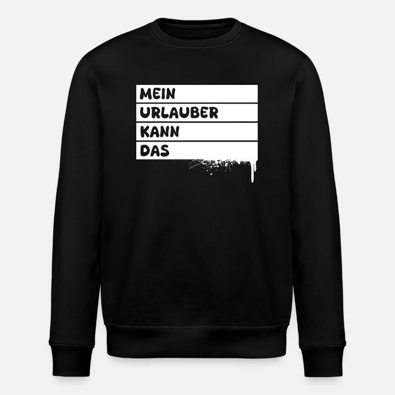 Vacancier - Sweat bio ROLLER Stanley/Stella Unisexe - noir