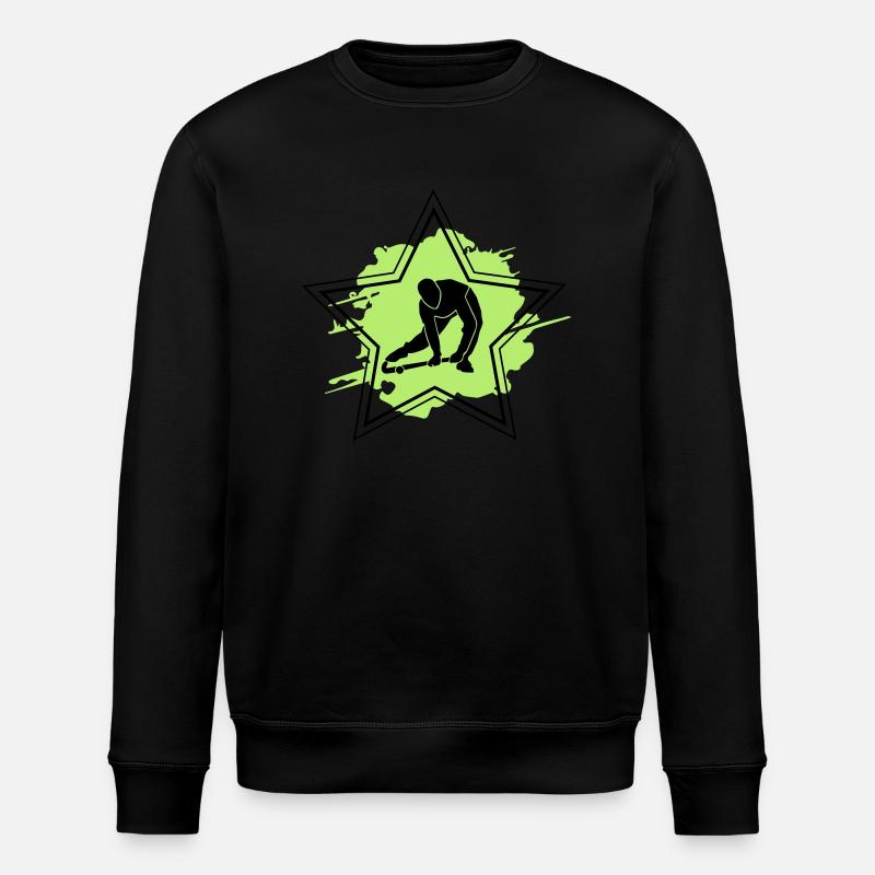 Hockey Star - Stanley/Stella Unisex Bio-Sweatshirt ROLLER - Schwarz