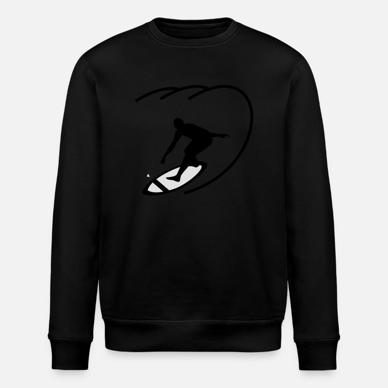 surfer - Stanley/Stella Unisex Bio-Sweatshirt ROLLER - Schwarz