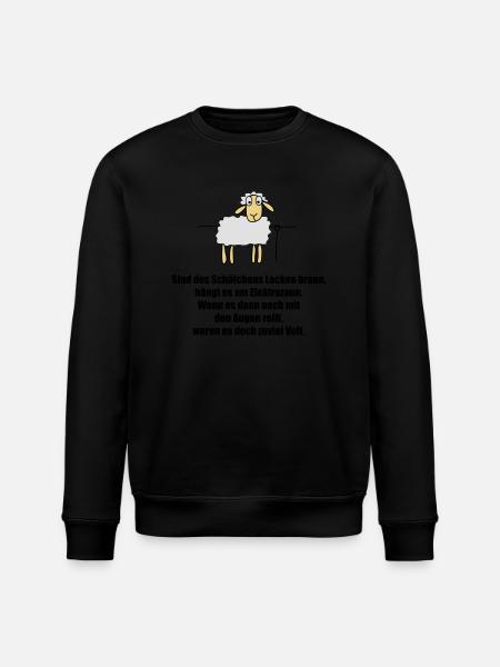schaefchen - Stanley/Stella Unisex Bio-Sweatshirt ROLLER - Schwarz