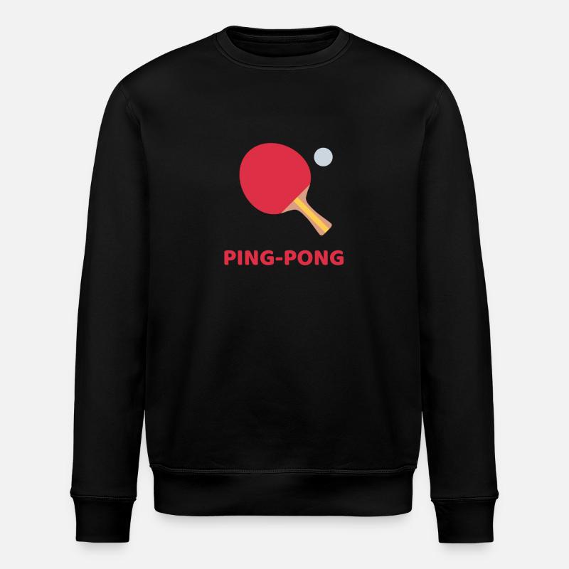 Ping pong - Sweat bio ROLLER Stanley/Stella Unisexe - noir