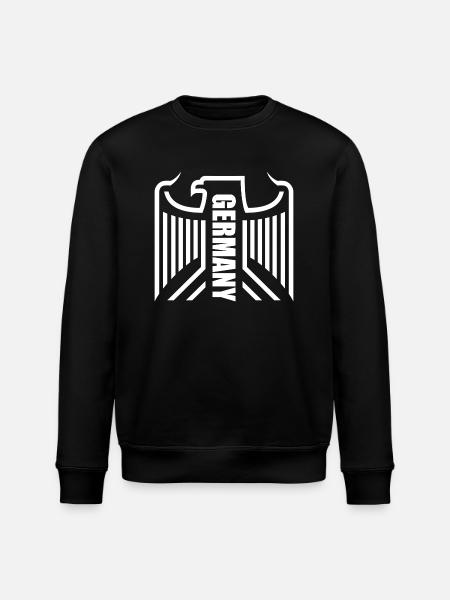 Germany Eagle Love - Stanley/Stella ROLLER Unisex Organic Sweatshirt - black