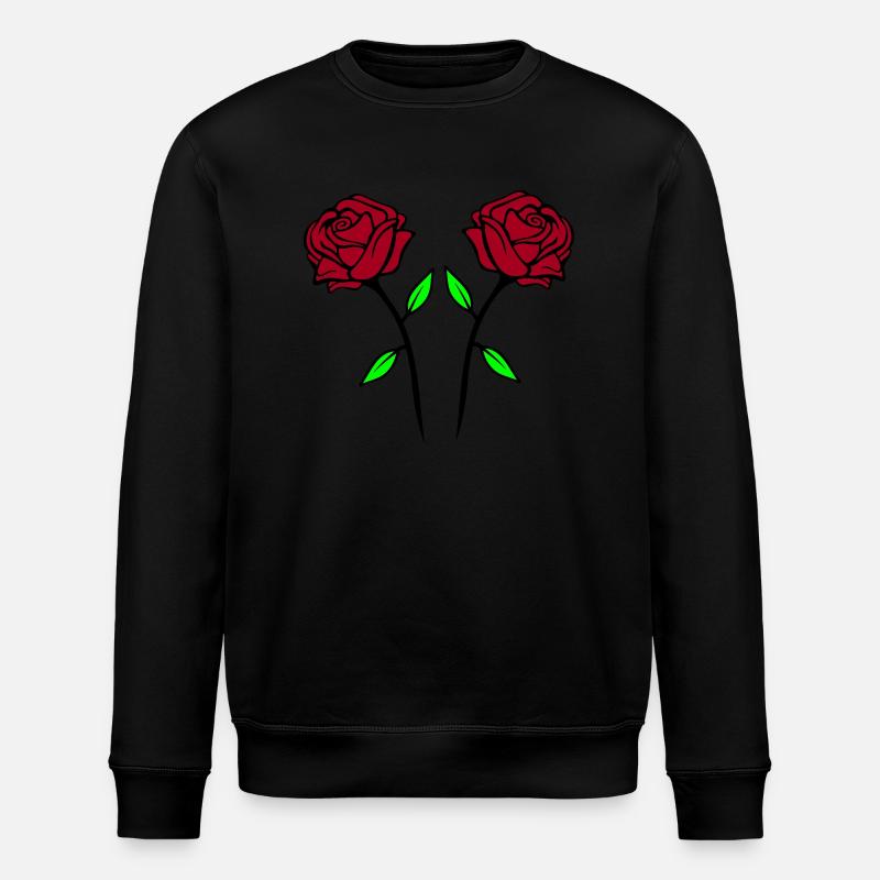 Roses - Sweat bio ROLLER Stanley/Stella Unisexe - noir