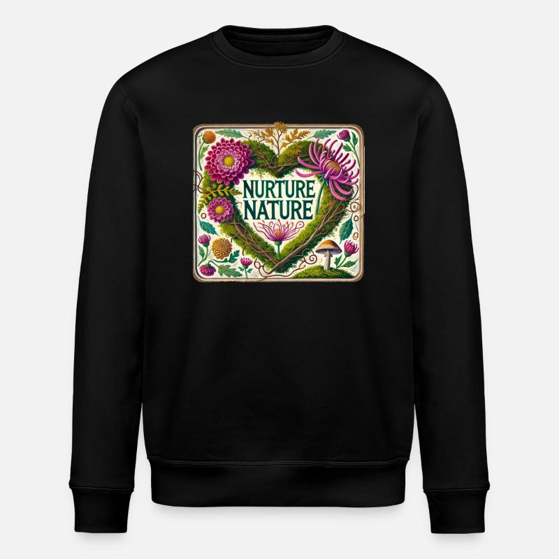 Nourrir la nature - Sweat bio ROLLER Stanley/Stella Unisexe - noir