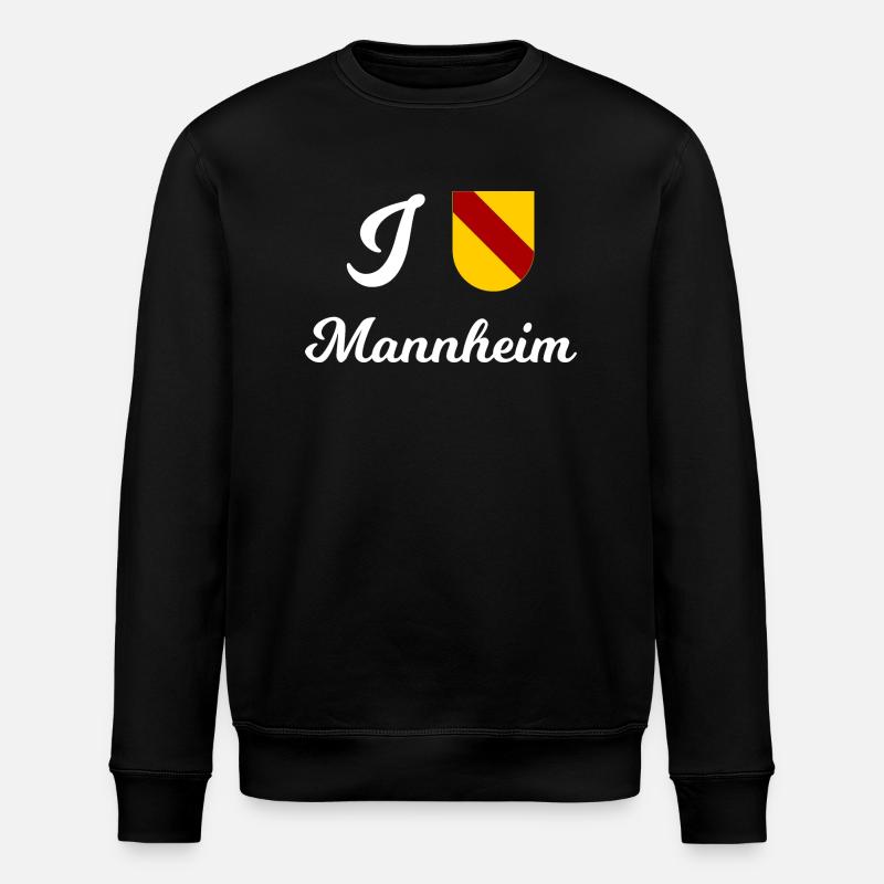 I love Mannheim - Stanley/Stella ROLLER Unisex Organic Sweatshirt - black