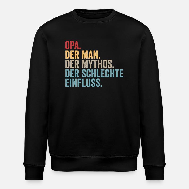 Papy Papy - Sweat bio ROLLER Stanley/Stella Unisexe - noir