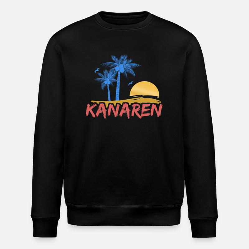 Strand Kanaren - Stanley/Stella Unisex Bio-Sweatshirt ROLLER - Schwarz